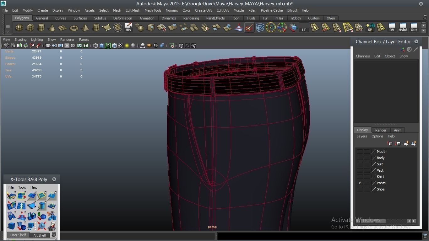 Harvey cartoon Male Character 3D model_57