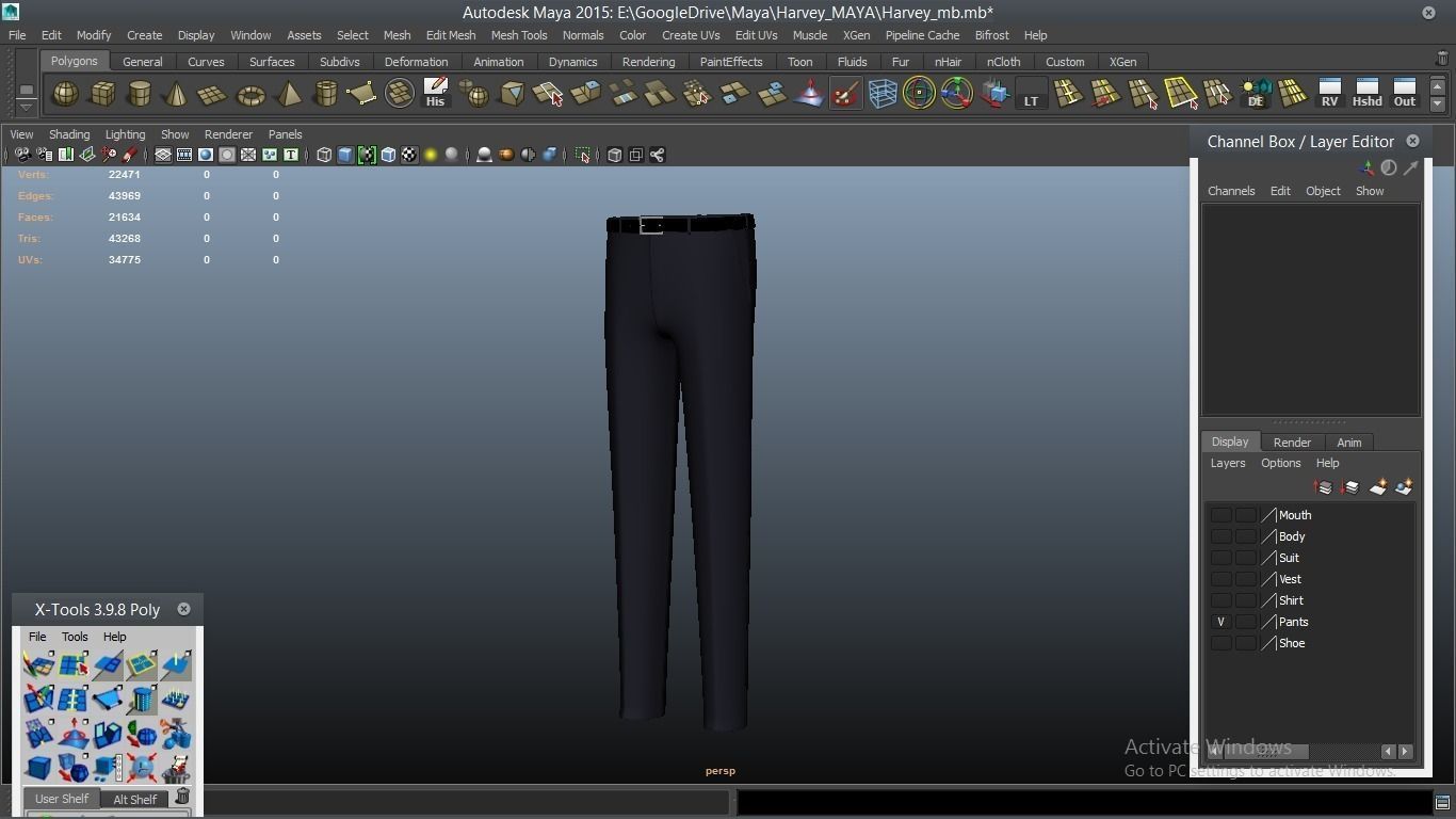 Harvey cartoon Male Character 3D model_53