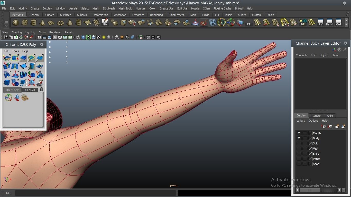 Harvey cartoon Male Character 3D model_20