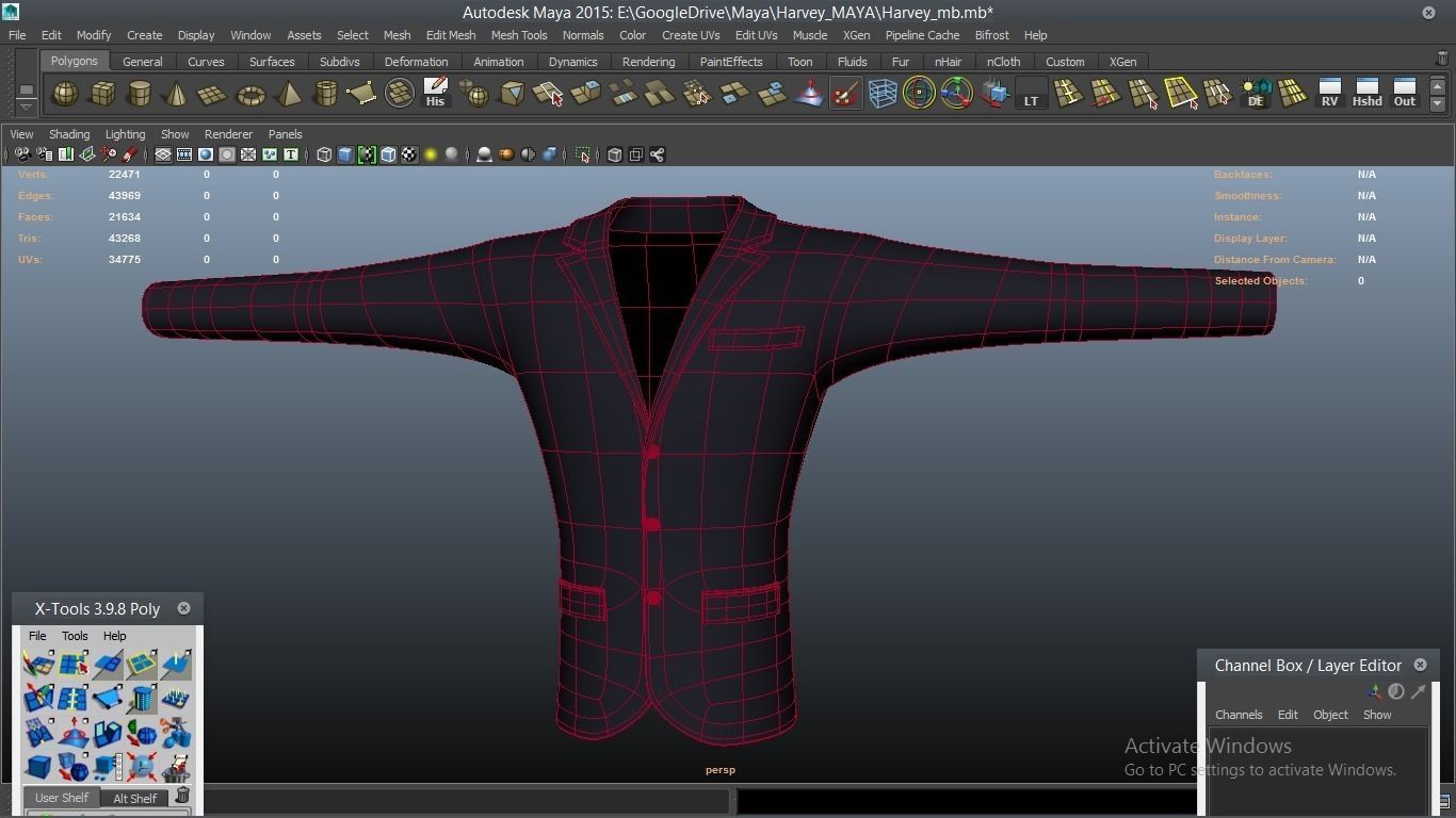 Harvey cartoon Male Character 3D model_32