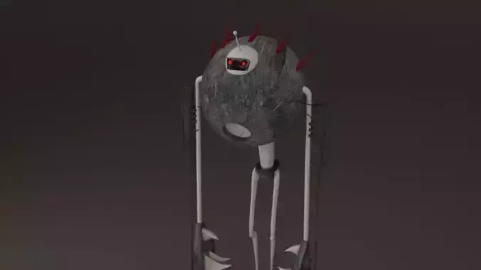 robot hay hay  ready Low-poly 3D model