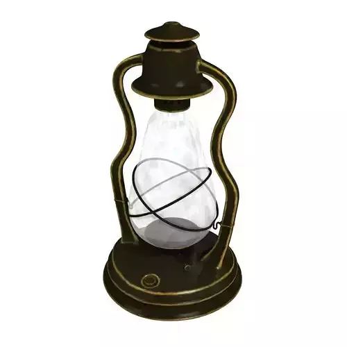 Antique Oil Lantern 3D model