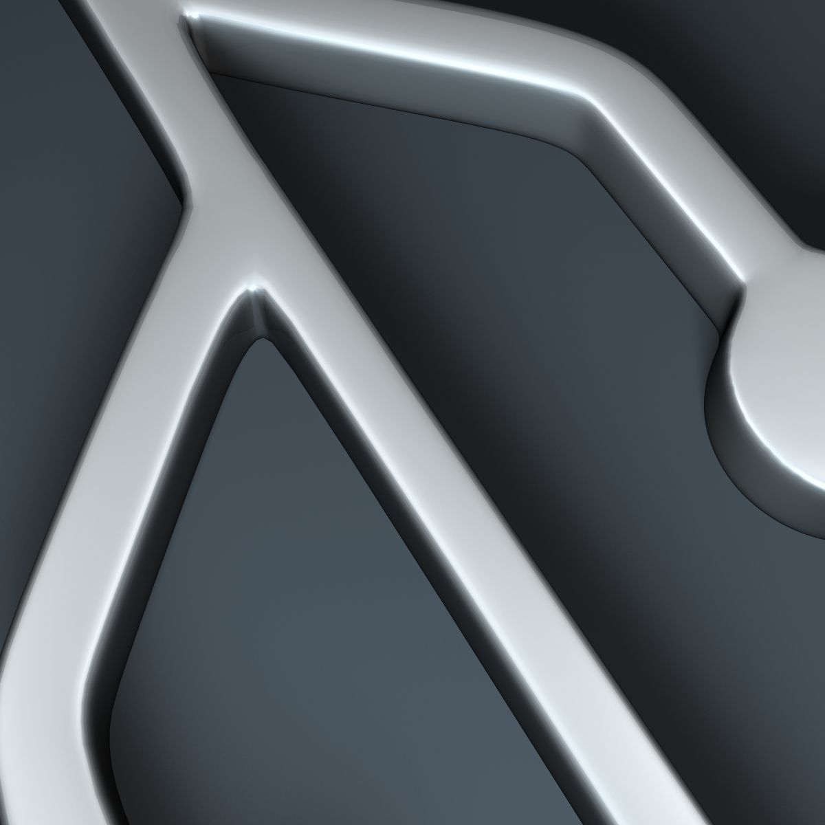 USB Symbol 3D model_5