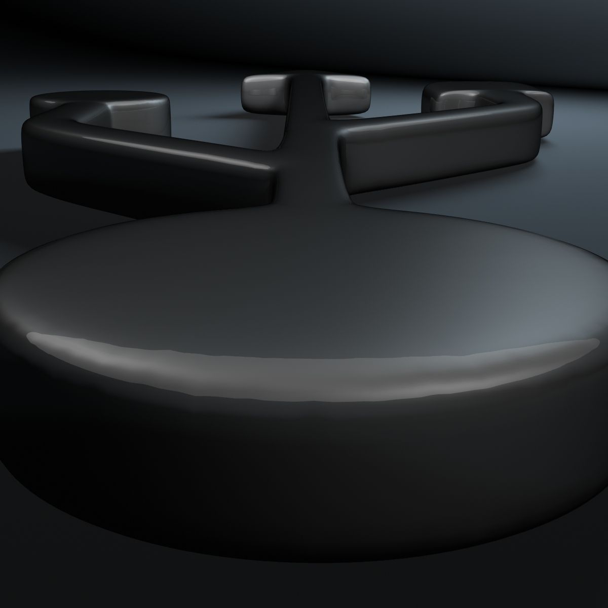 USB Symbol 3D model_6