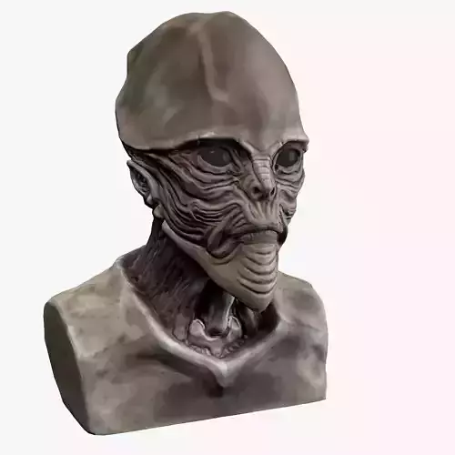 Alien Bust 3D model Alien Bust 3D model