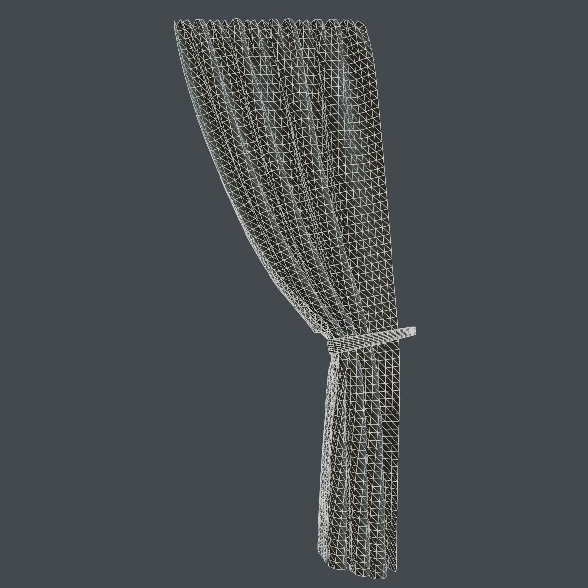Luxurious Curtain 3D model_9