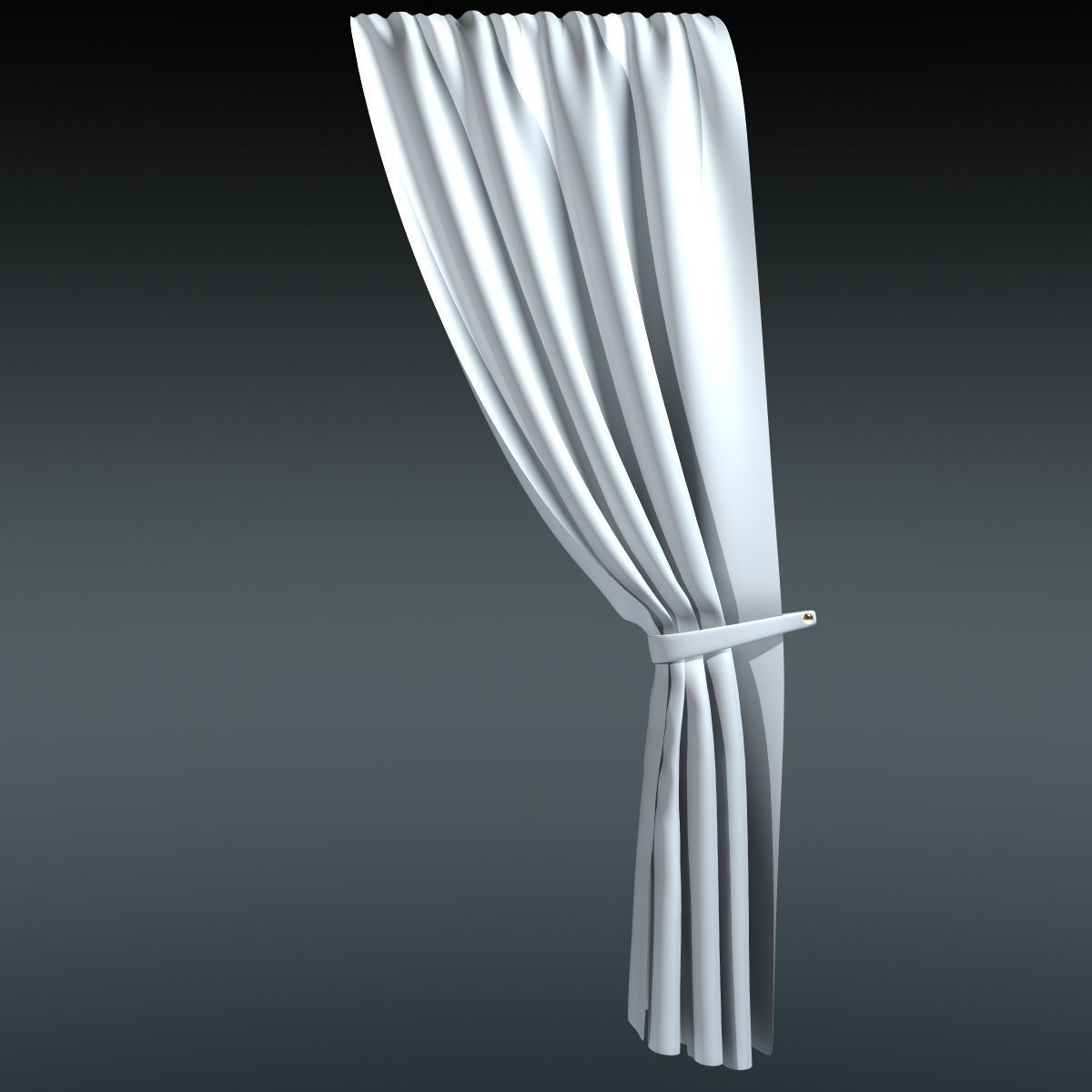 Luxurious Curtain 3D model_8