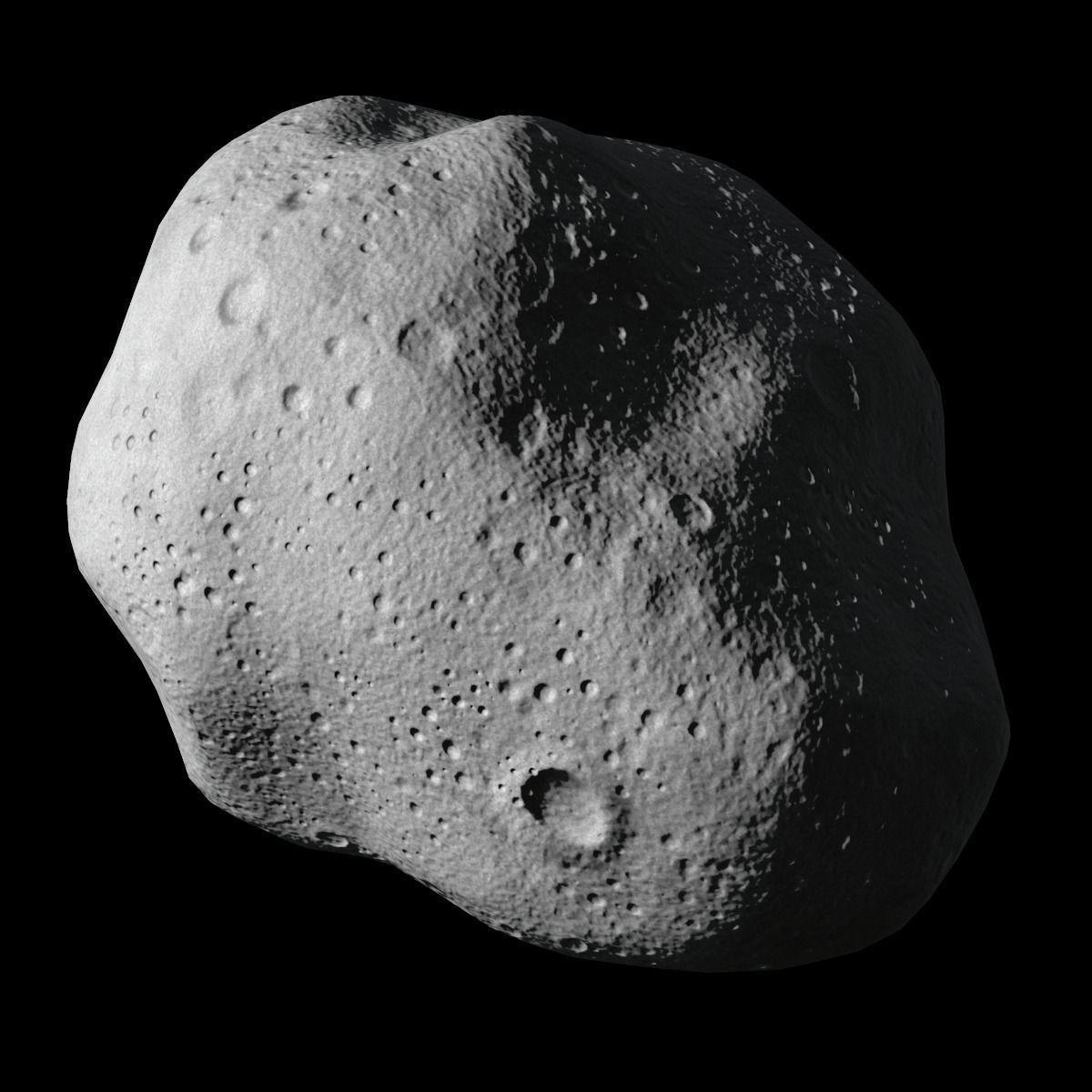 Asteroid Low-poly 3D model_1
