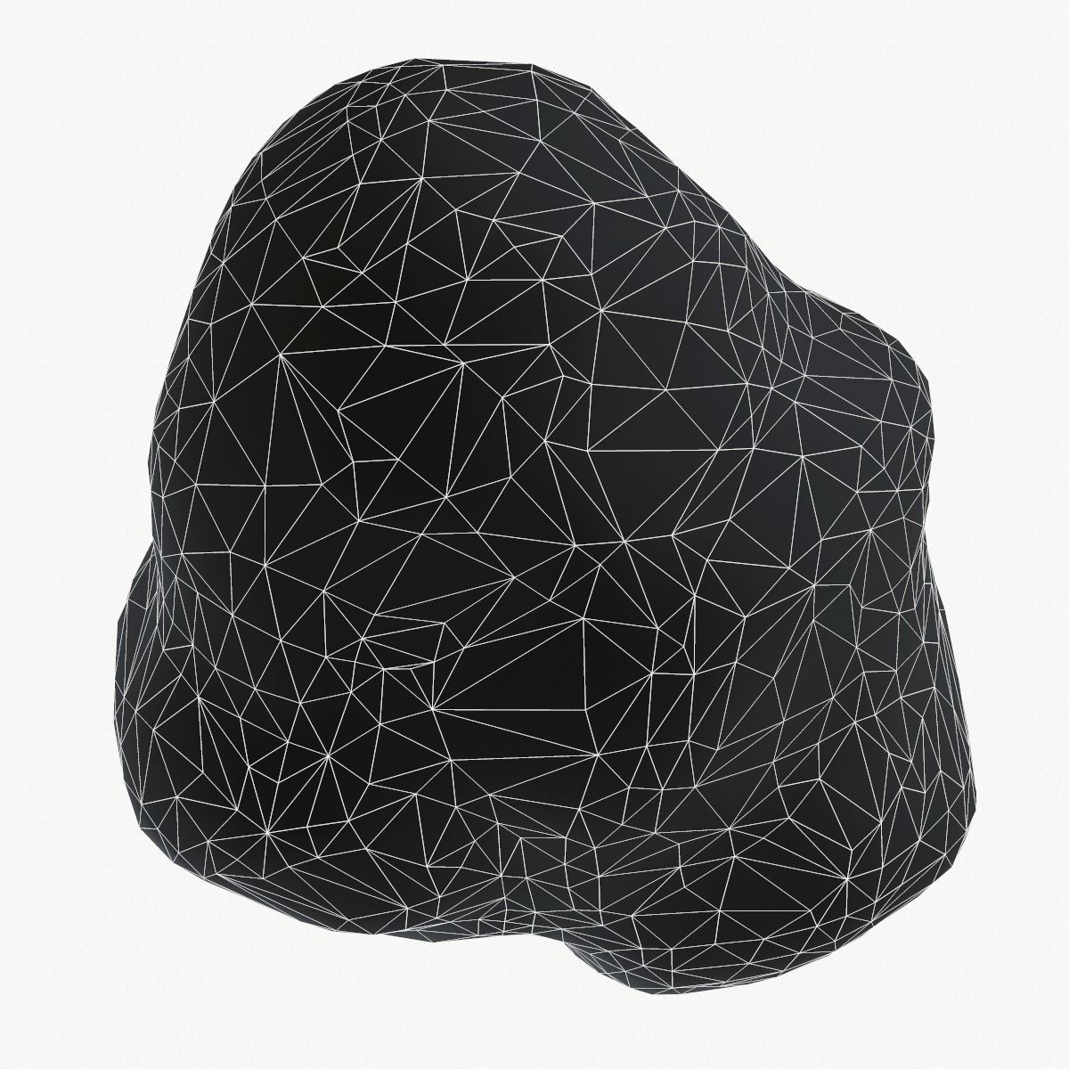 Asteroid Low-poly 3D model_11