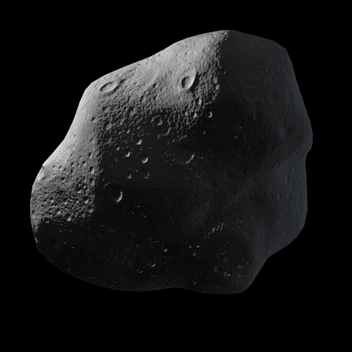 Asteroid Low-poly 3D model_2