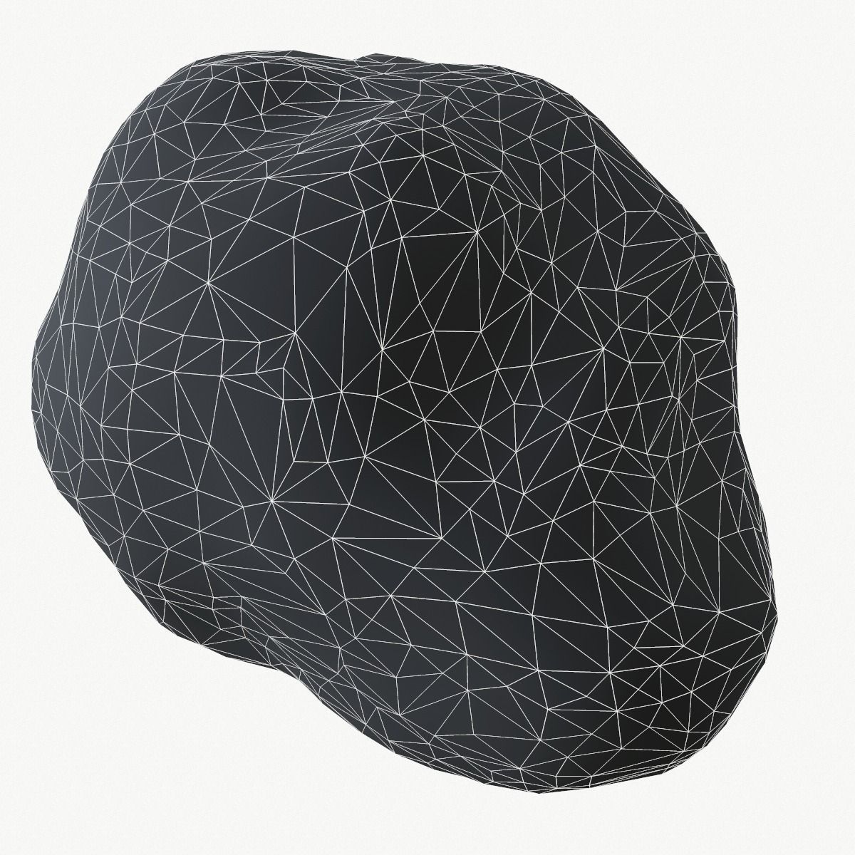 Asteroid Low-poly 3D model_12