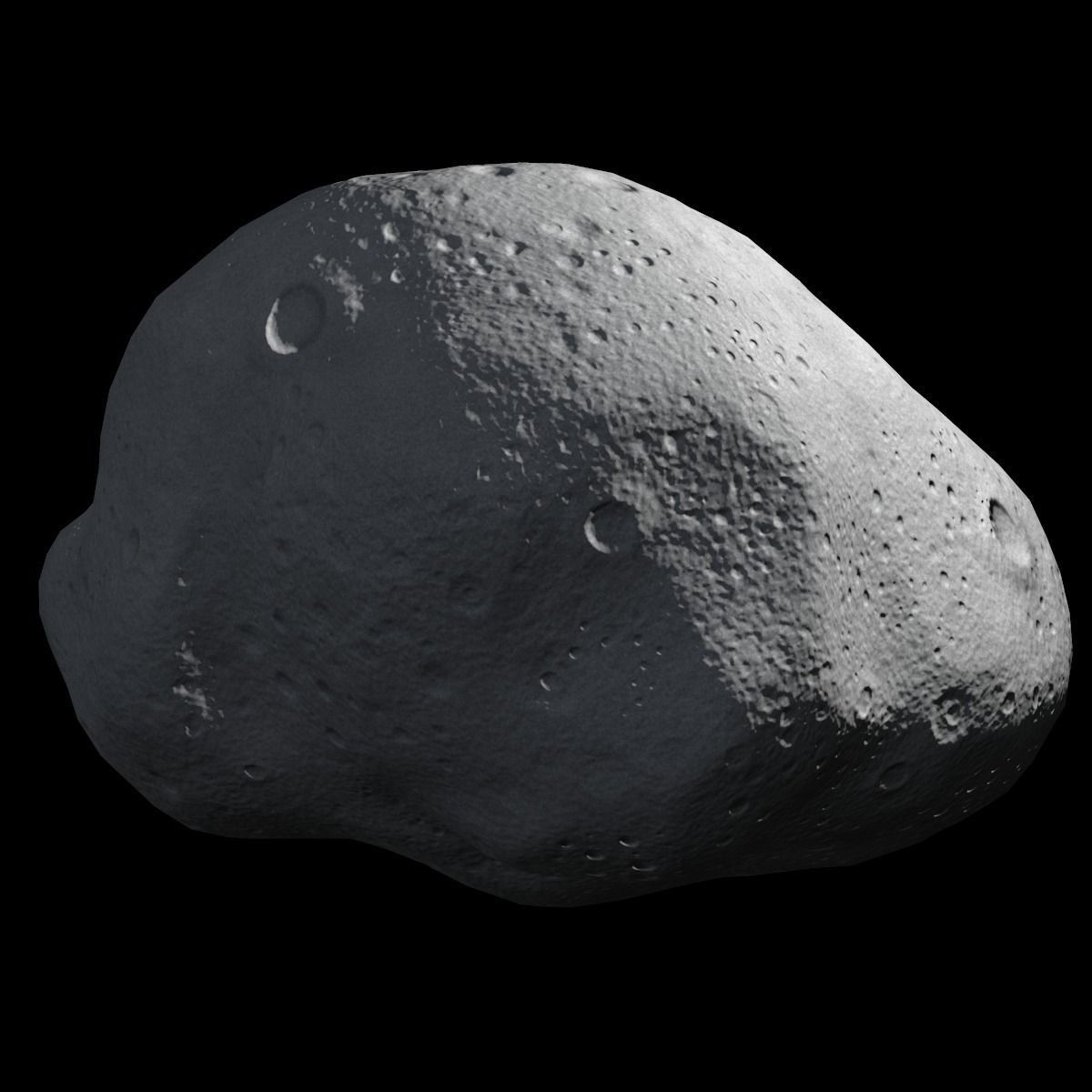 Asteroid Low-poly 3D model_5