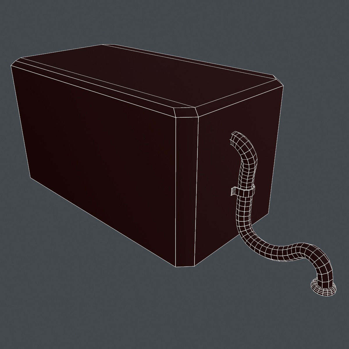 Large Rooftop AC Unit Low-poly 3D model_11