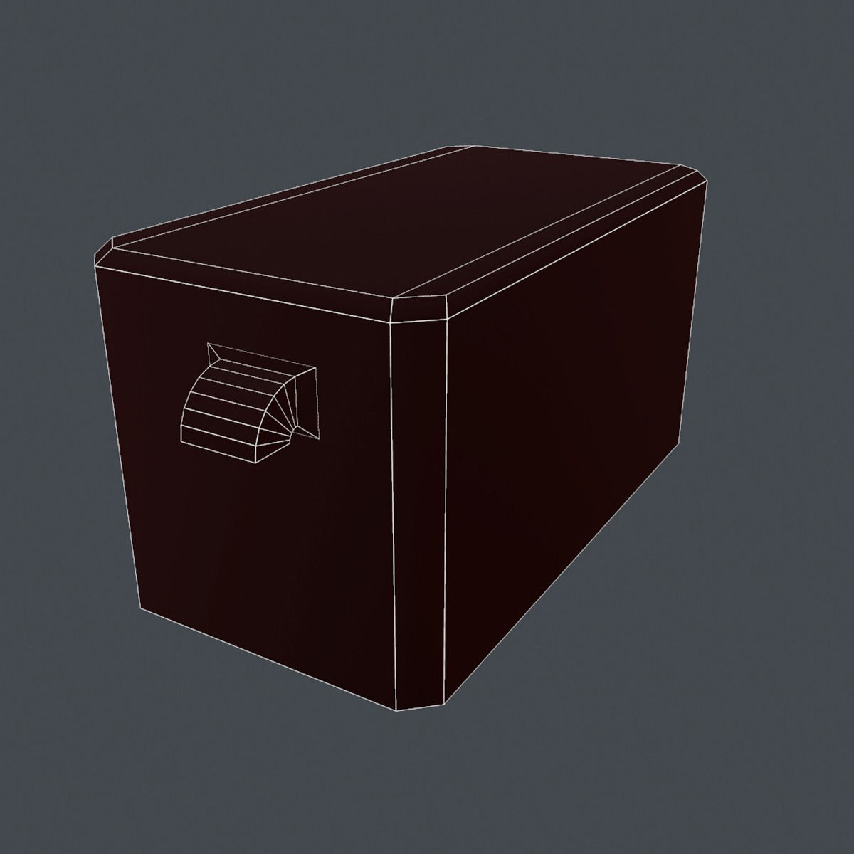 Large Rooftop AC Unit Low-poly 3D model_10