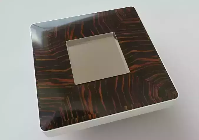 Modern cafe table Low-poly 3D model