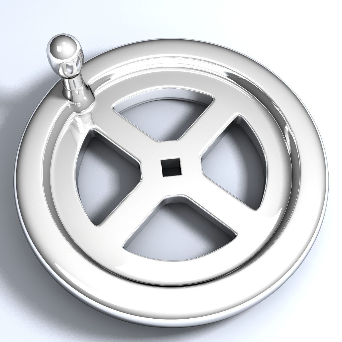 Crank Wheel High poly 3D model_6