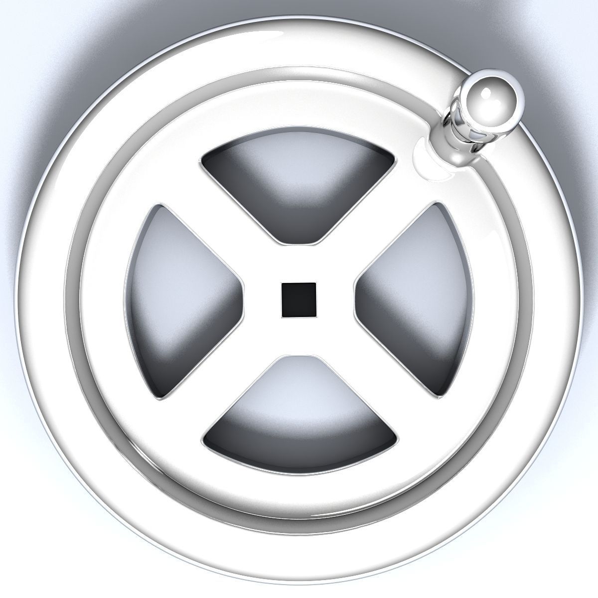 Crank Wheel High poly 3D model_1