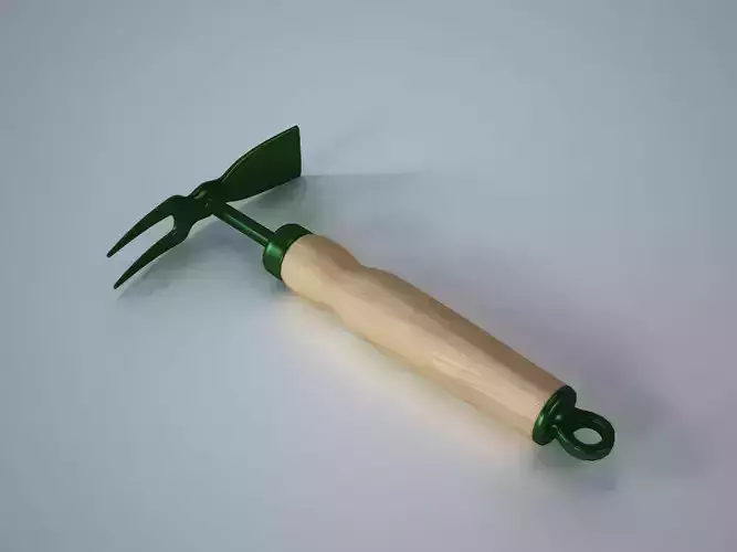Hand Cultivator Hoe 3D model