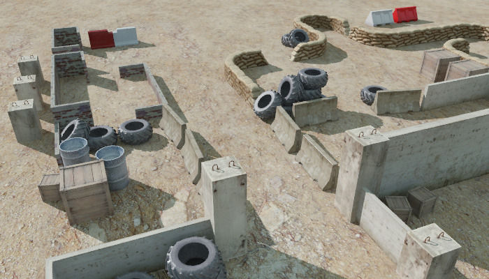 FPS Cover Pack Low-poly 3D model_6