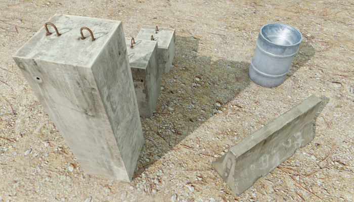 FPS Cover Pack Low-poly 3D model_3