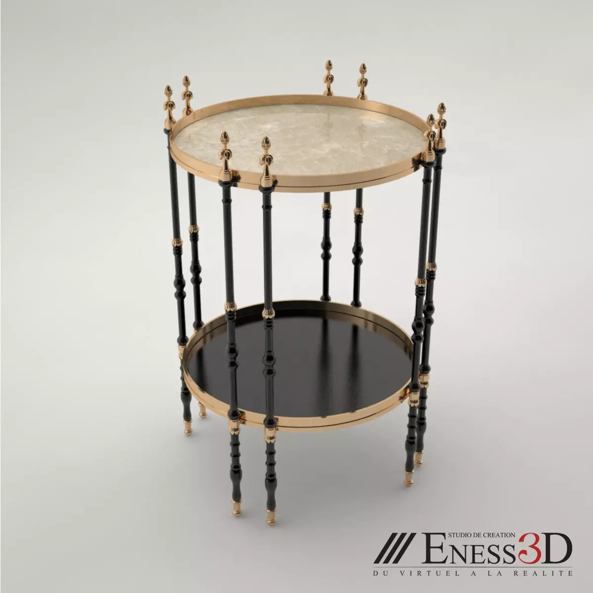 Pro - Gueridon KR 2110 PG Pozzoli 3D model_0