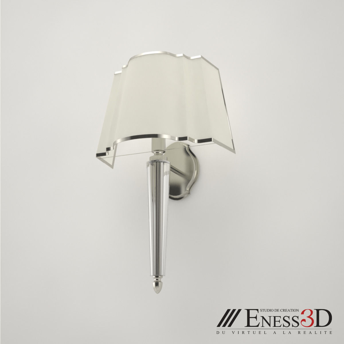 Pro - Wall Lamp Cristal Devon and Devon 3D model_1