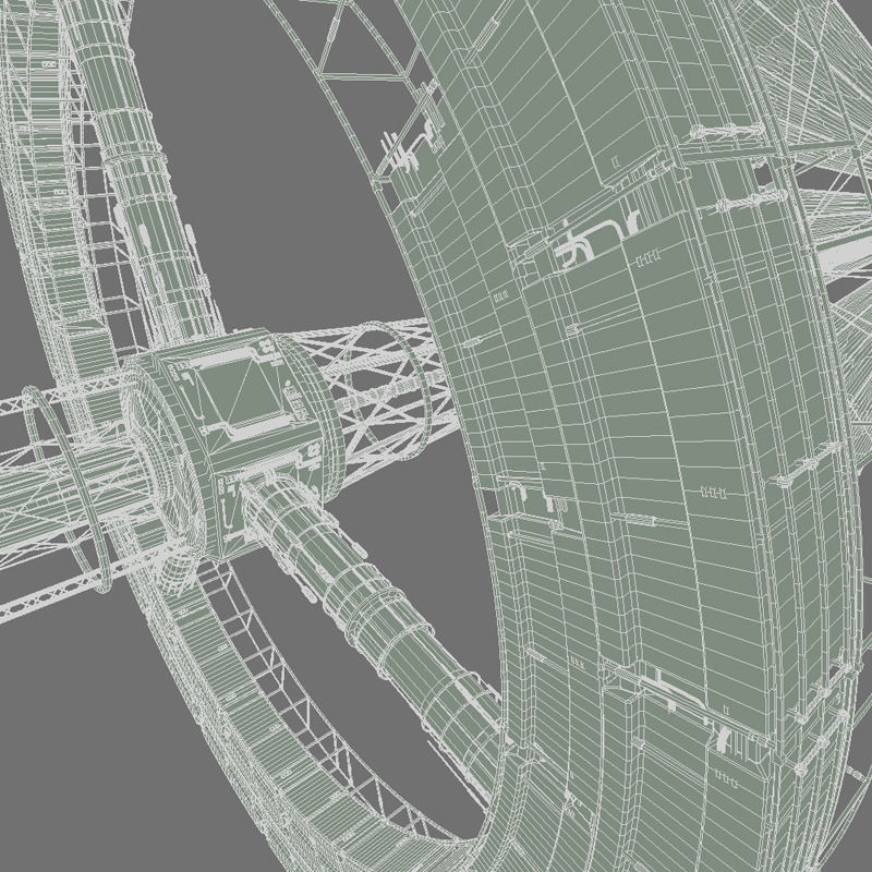 Solar Sail Ship 3D model_11