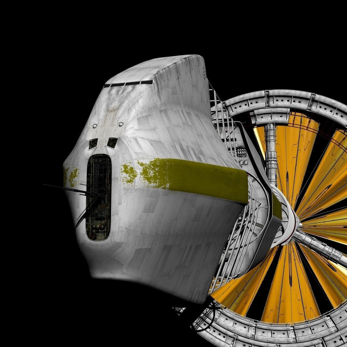 Solar Sail Ship 3D model_2