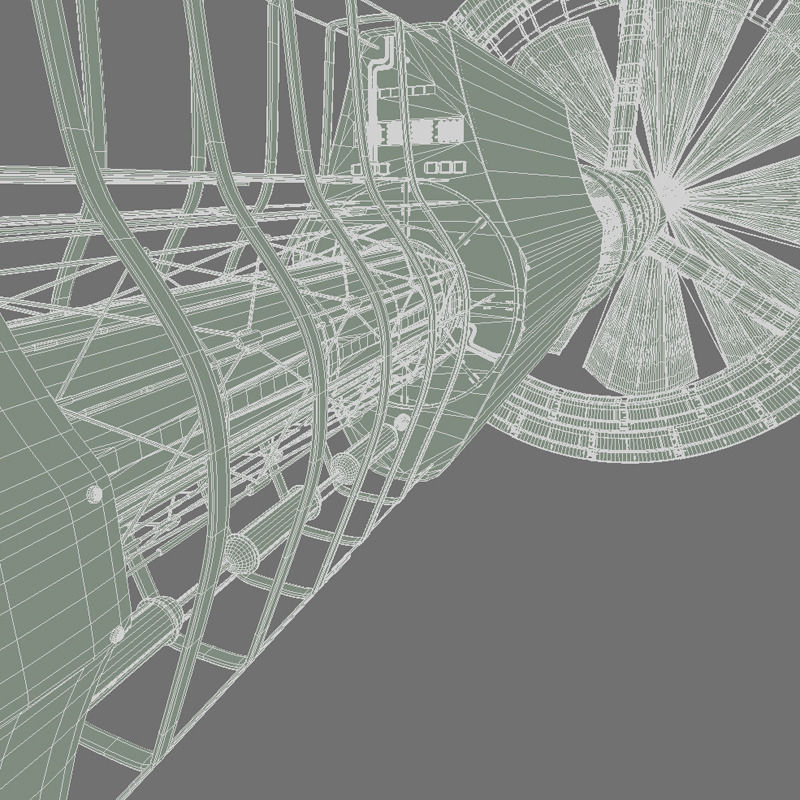 Solar Sail Ship 3D model_10