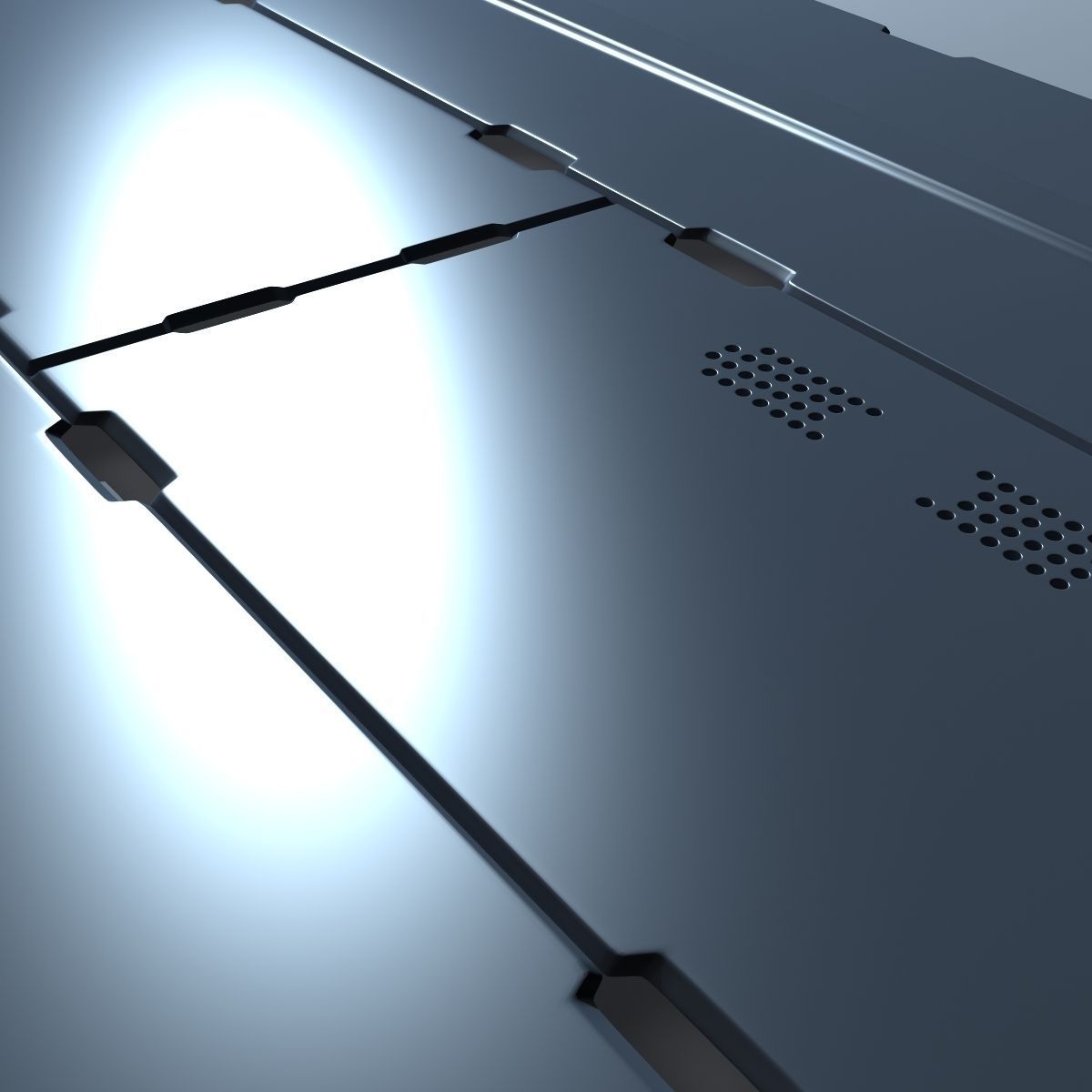 Scifi Paneling Elements 3D model_2