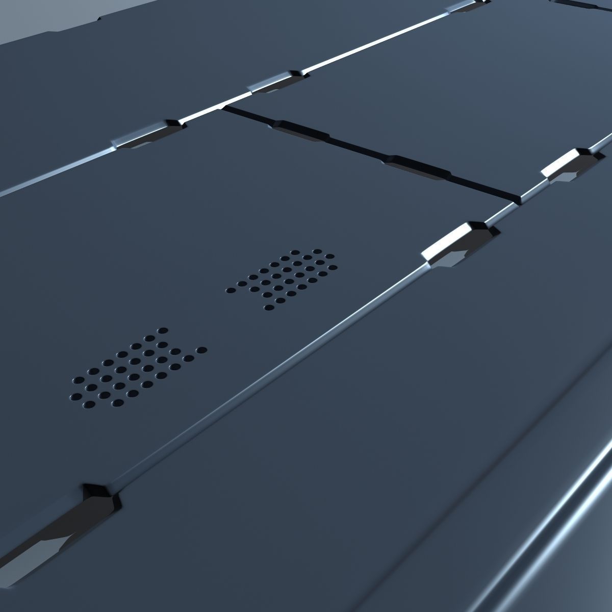 Scifi Paneling Elements 3D model_1