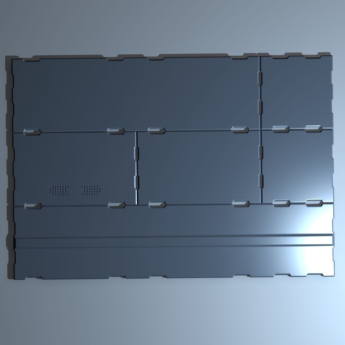 Scifi Paneling Elements 3D model_4