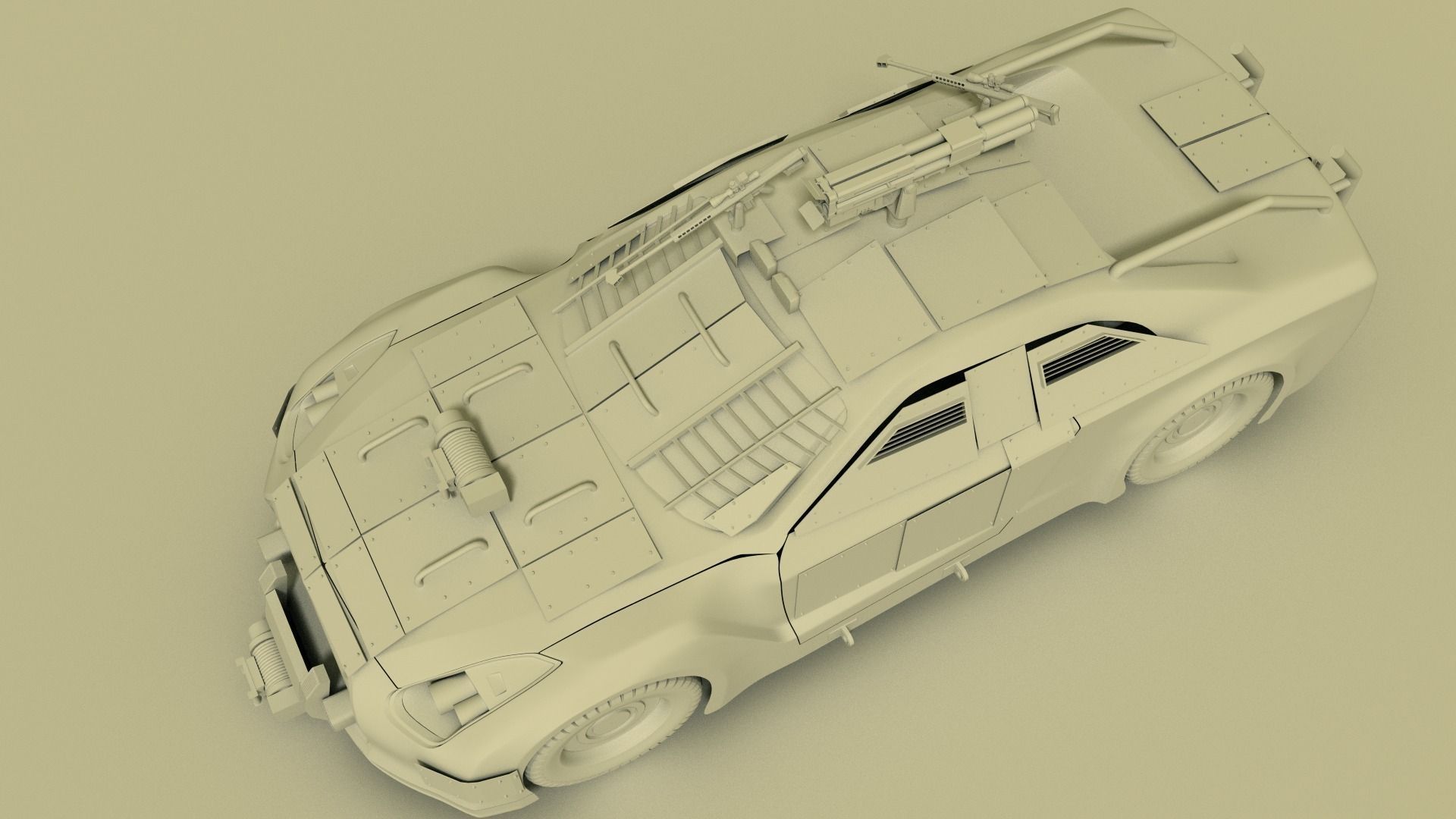 Nissan GTR  3D model_6