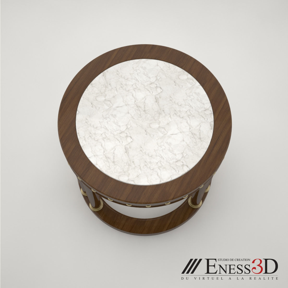 Pro - Side Table 3757 Munna Hugues Chevalier 3D model_2