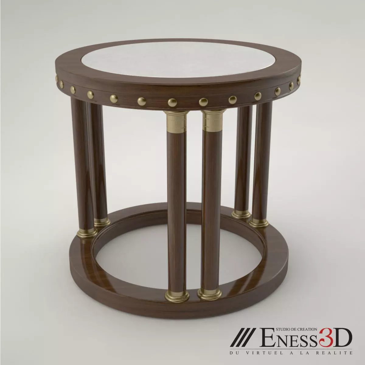 Pro - Side Table 3757 Munna Hugues Chevalier 3D model_0