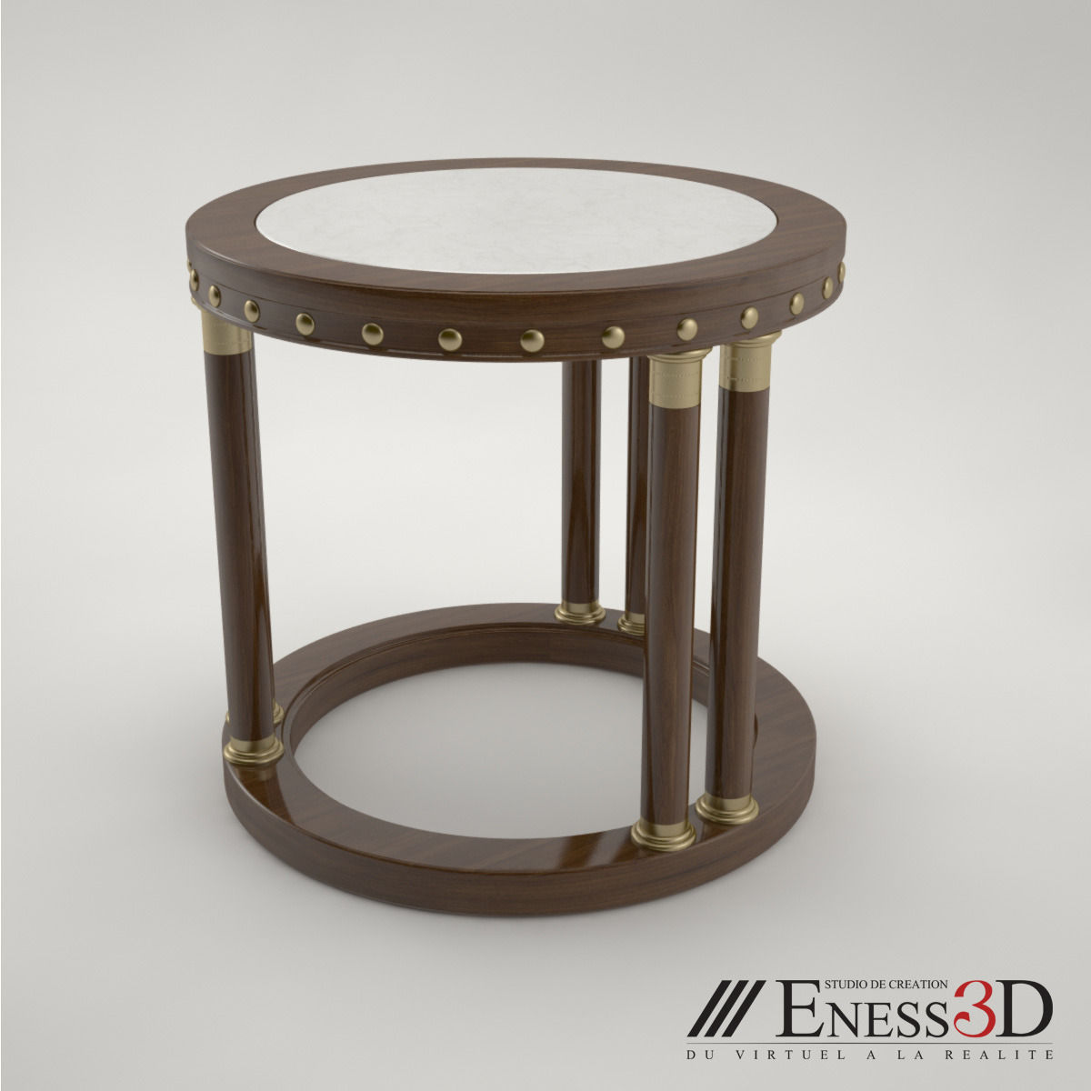 Pro - Side Table 3757 Munna Hugues Chevalier 3D model_3