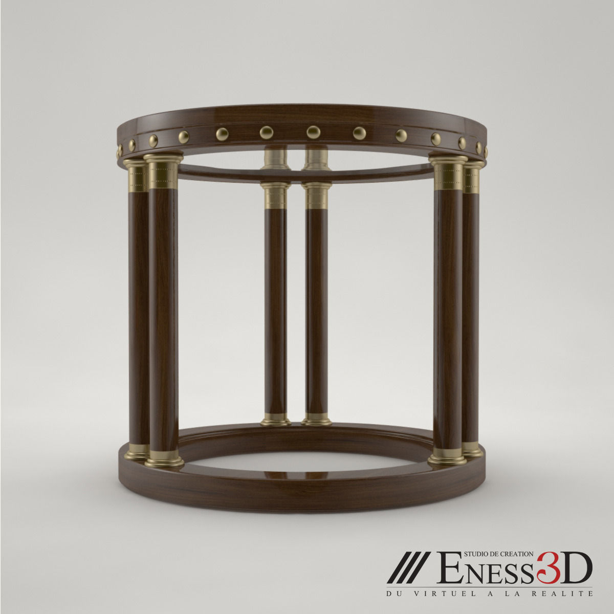Pro - Side Table 3757 Munna Hugues Chevalier 3D model_1