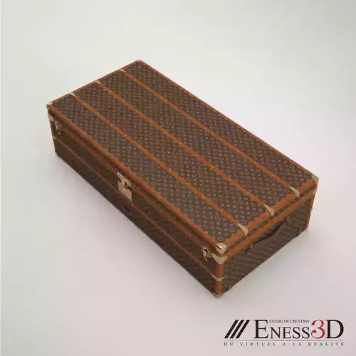 Pro - Steamer trunk Louis Vuitton 3D model