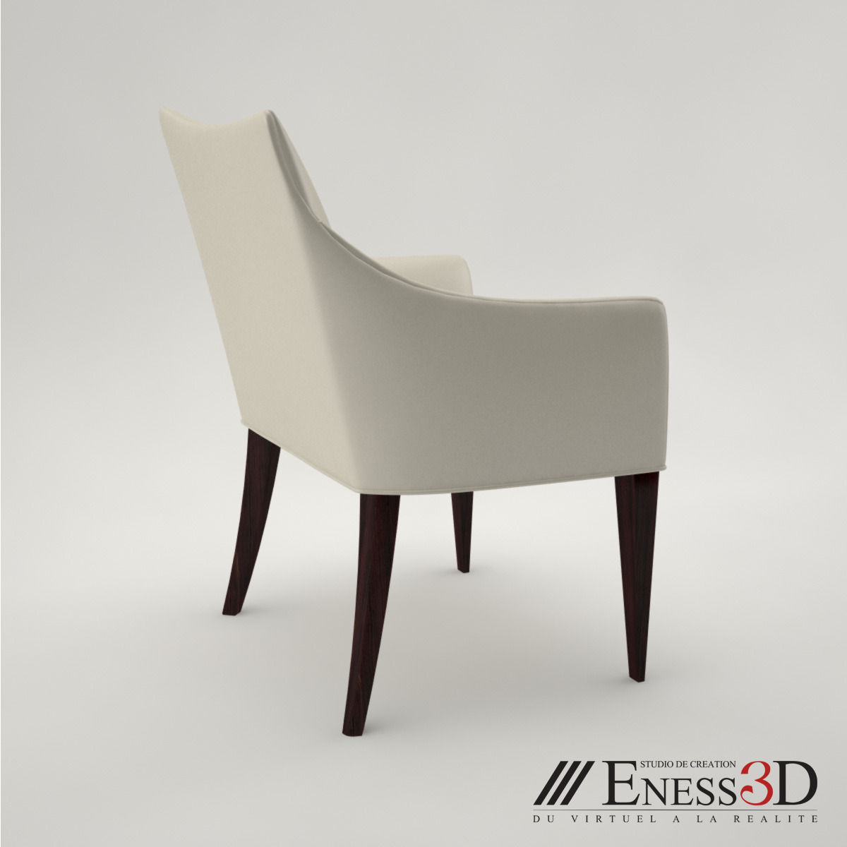 Pro - Breakfast armchair dakota jackson 3D model_2