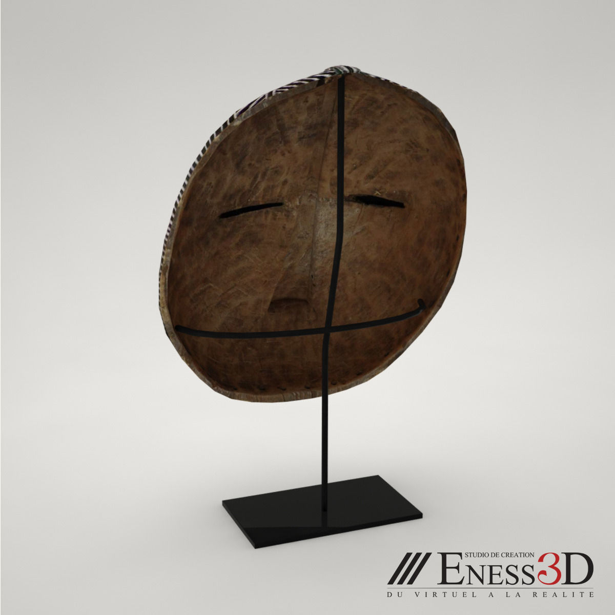 Decorative Object Mask Songye 3D model_2