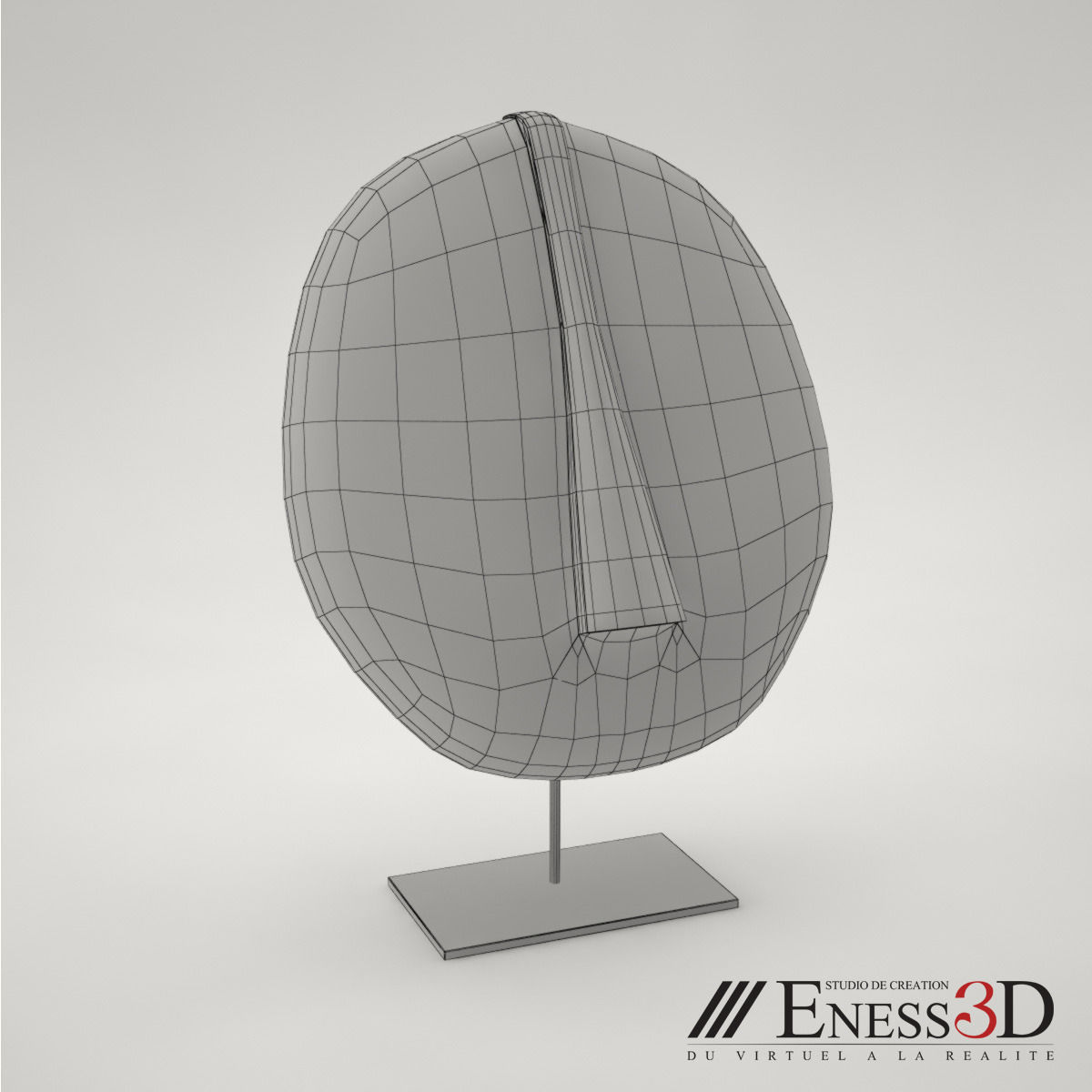 Decorative Object Mask Songye 3D model_4