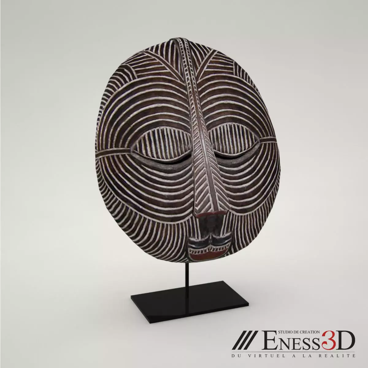 Decorative Object Mask Songye 3D model_0
