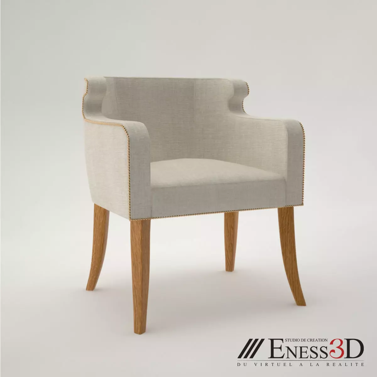 Armchair Tuktu Ironies Free 3D model