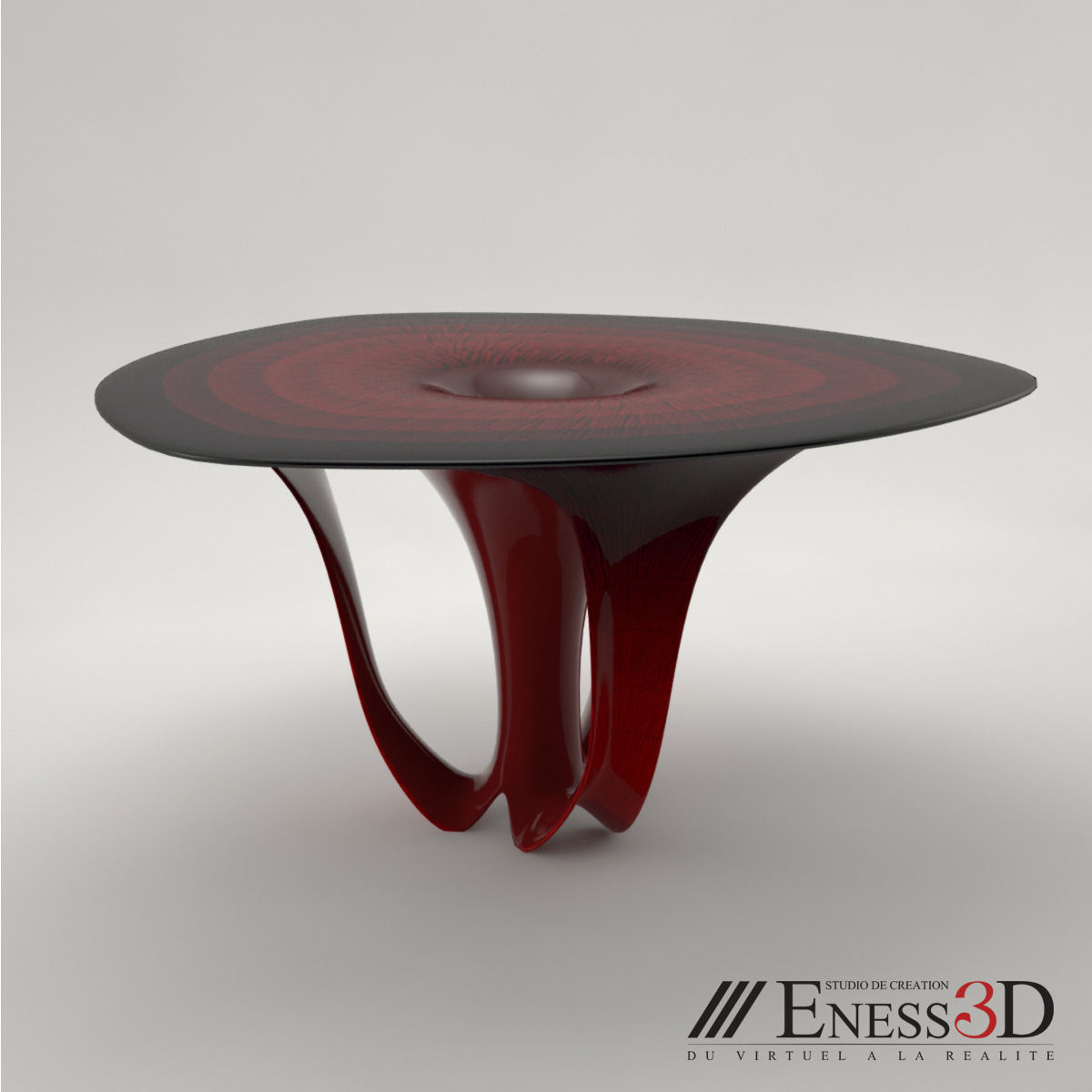 Pro - Breakfast Table Infinity Silverlining Copie 3D model_1