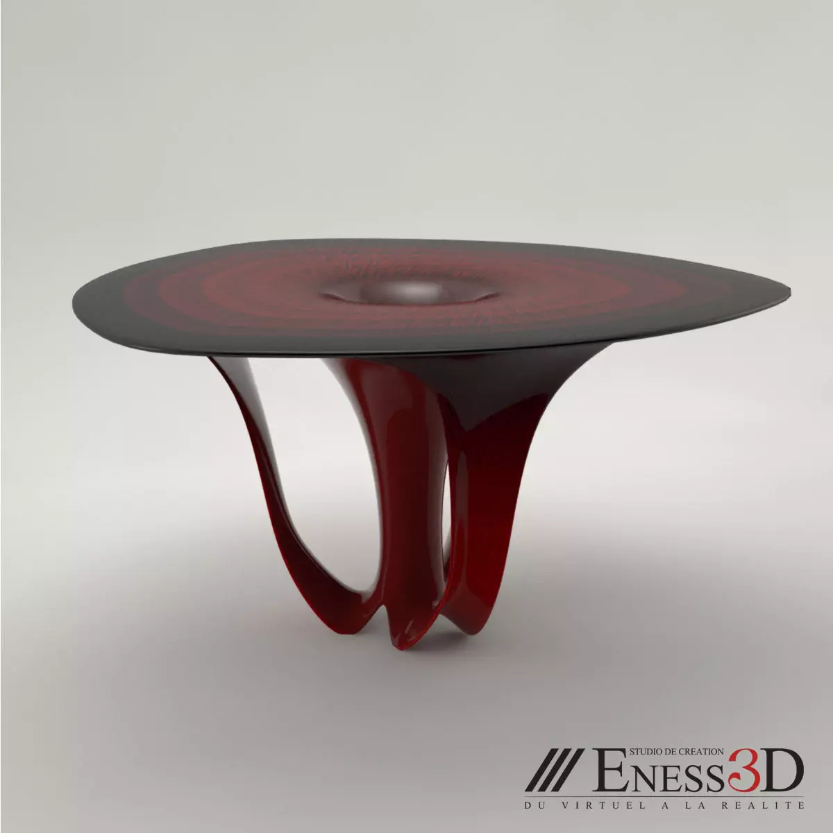 Pro - Breakfast Table Infinity Silverlining Copie 3D model_0