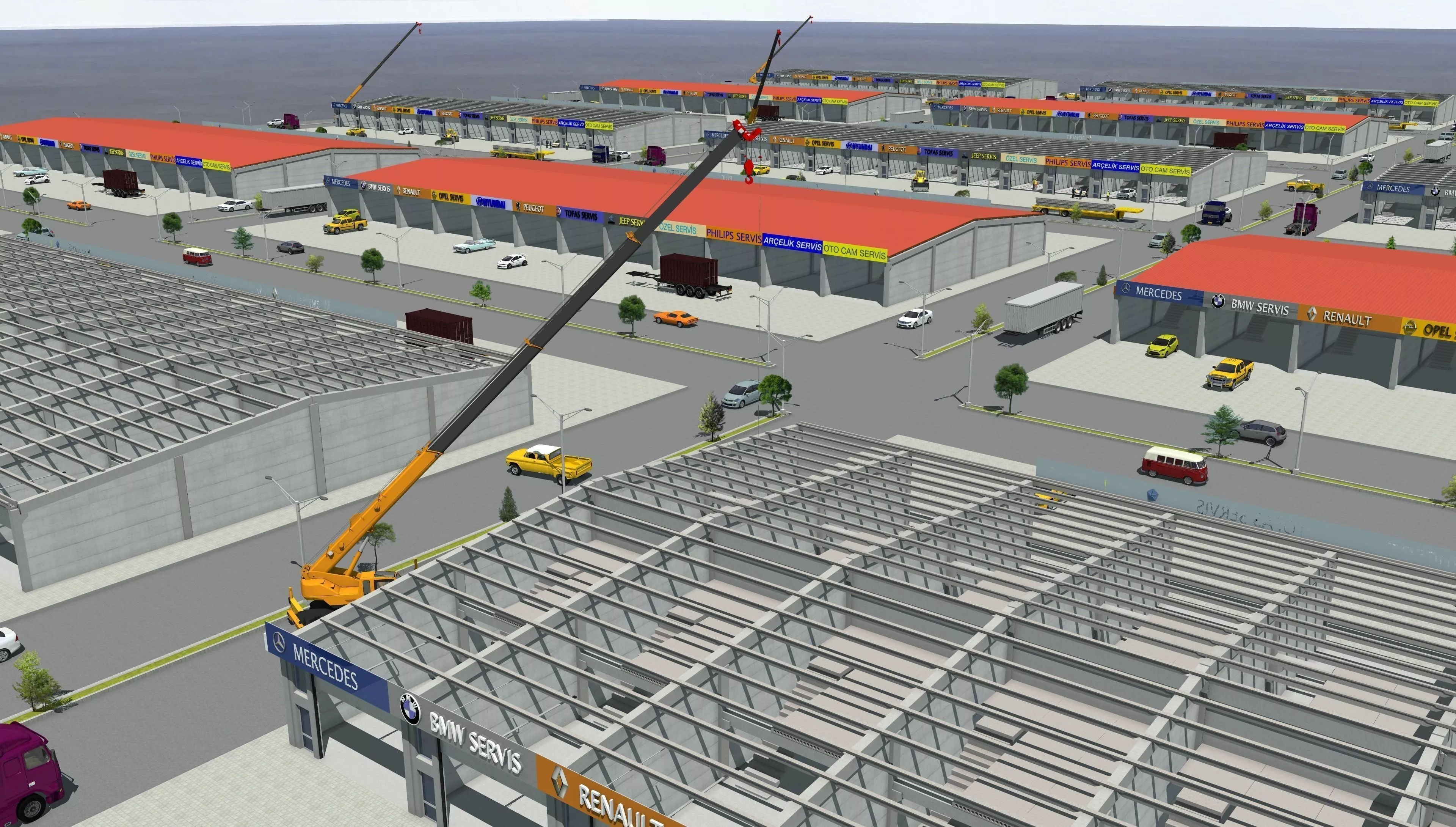 industrial construction Free 3D model