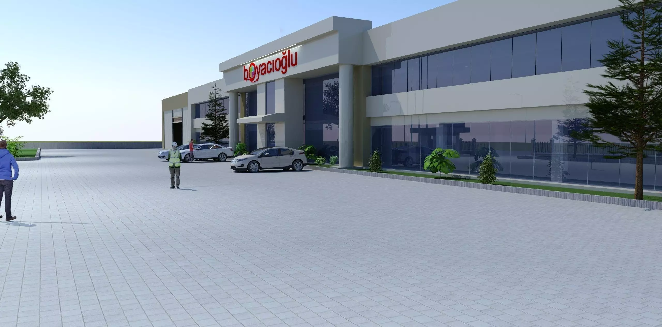 concrete prefabricated factory Free 3D model