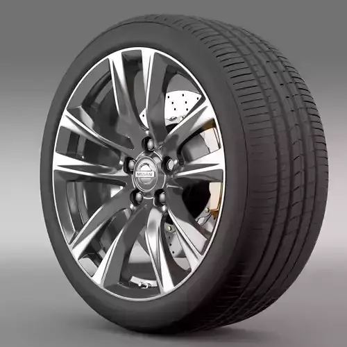 Nissan Fuga Hybrid wheel 2015 3D model