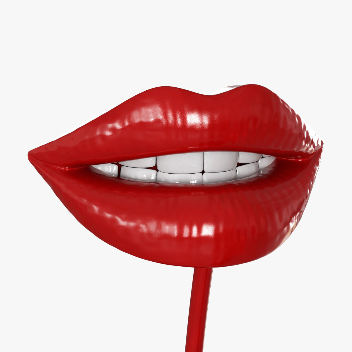 Figurine Lips red 3D model_4