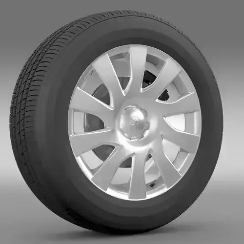 Vauxhall Vivaro Van wheel 2015 3D model